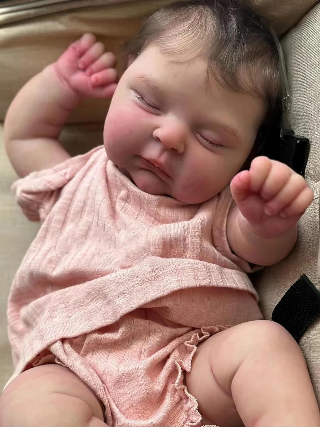 TERABITHIA Real Life Reborn Baby Dolls Crafted in Weighted Cloth Body and Vinyl Limbs - 19Inches Sleeping Realistic Newborn Girl Dolls That Look Real and Feel Real