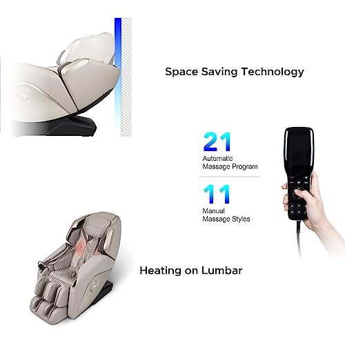 Titan Osaki 3D Elite Brown Full Body Massage Chair with Zero Gravity and Voice Control E29470