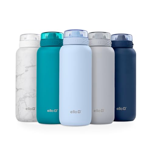 Ello Cooper 32oz Stainless Steel Water Bottle with Straw and Handle Q4598