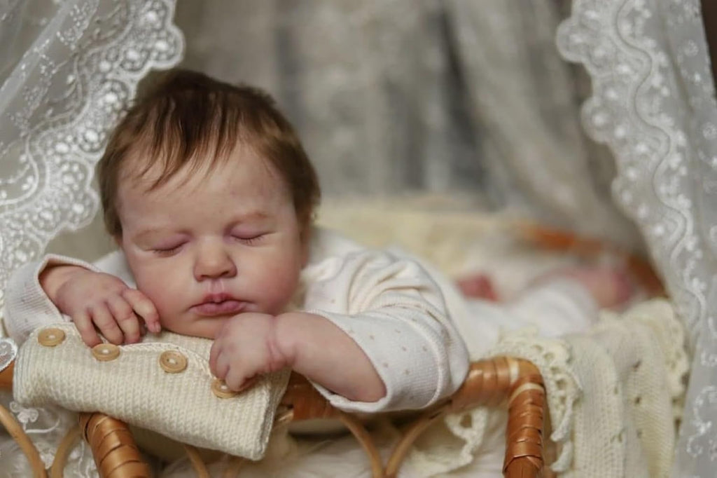 Anano Reborn Newborn Baby Girl Doll Full Body Silicone 20 Inch Realistic Sleeping H91881