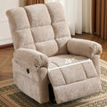 Oversized Power Lift Recliner Chair with Massage and Heat for Elderly, Beige R7985