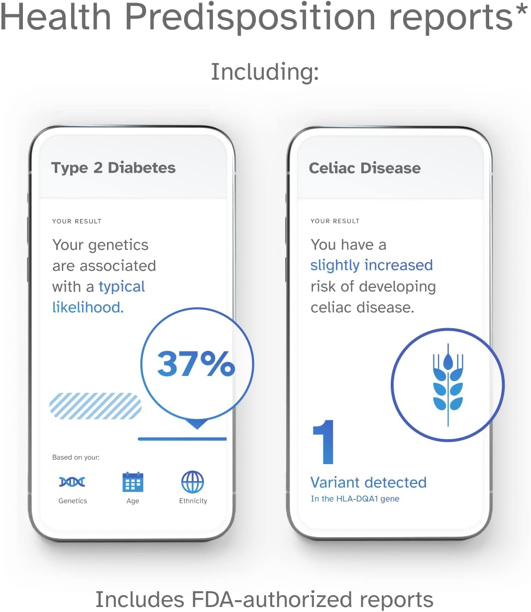 23andMe Health + Ancestry Service: Personal Genetic DNA Test K8538