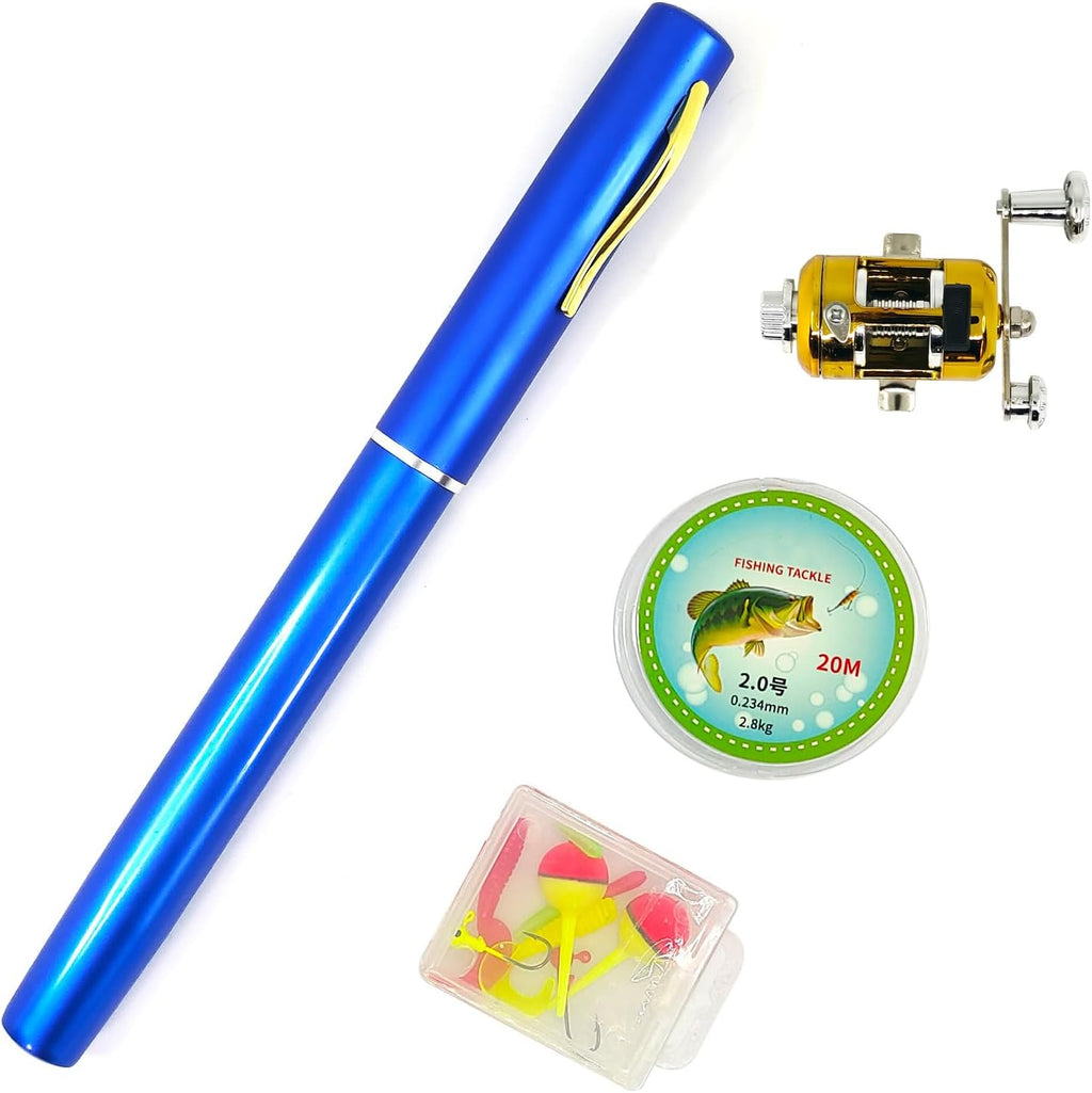 Portable Pocket Telescopic 38inch Mini Pen Fishing Rod and Reel Combo S3216