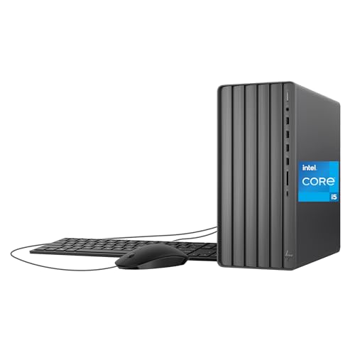 HP Envy Desktop, 12th Gen Intel Core i7-12700, 16 GB RAM, 512 GB SSD & 1 TB SATA Hard Drive, Windows 11 Pro, Wi-Fi & Bluetooth, Wired Keyboard & Mouse, Pre-Built PC Tower (TE01-3022, 2022),black