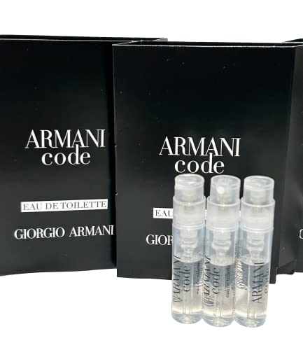 GIORGIO ARMANI Men ARMANI CODE EDT Sample Spray Perfume 1.2ml 3 PCS set L913664