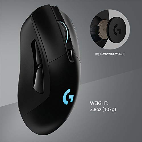 Logitech G703 Lightspeed Wireless Gaming Mouse with Hero 25K Sensor, Black L807272