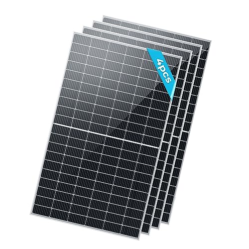 Renogy 1100W Solar Panels 2pcs 550 Watt 12/24 Volt Monocrystalline PV Power Charger On/Off-Grid Solar System for Rooftop Charging Station Farm Yacht and Garden