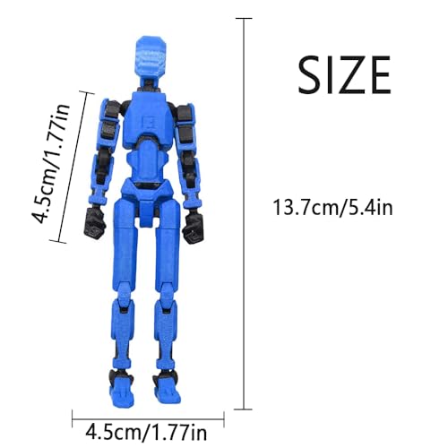 Titan 13 Action Figure Set, 3D Printed Multi-Jointed Dummy Robot (9pcs) Z973804