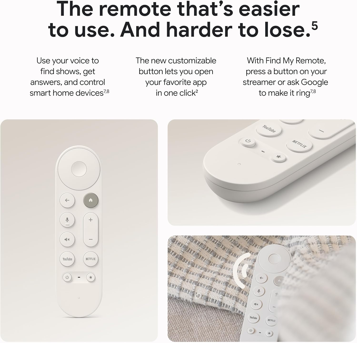 Google TV Streamer 4K with Voice Search Remote, 32 GB Storage, Porcelain V452
