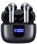 Wireless Earbuds Bluetooth 5.3 Headphones 78Hrs Playtime In-ear Earbuds with Wireless Charging Case LED Power Display Deep Bass Earphones Waterproof Headset with Built-in Mic for Android iOS phone TV