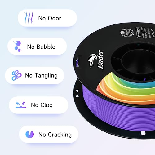Creality PLA Plus Filament 1.75mm Rainbow Multicolor 1KG Spool O376011