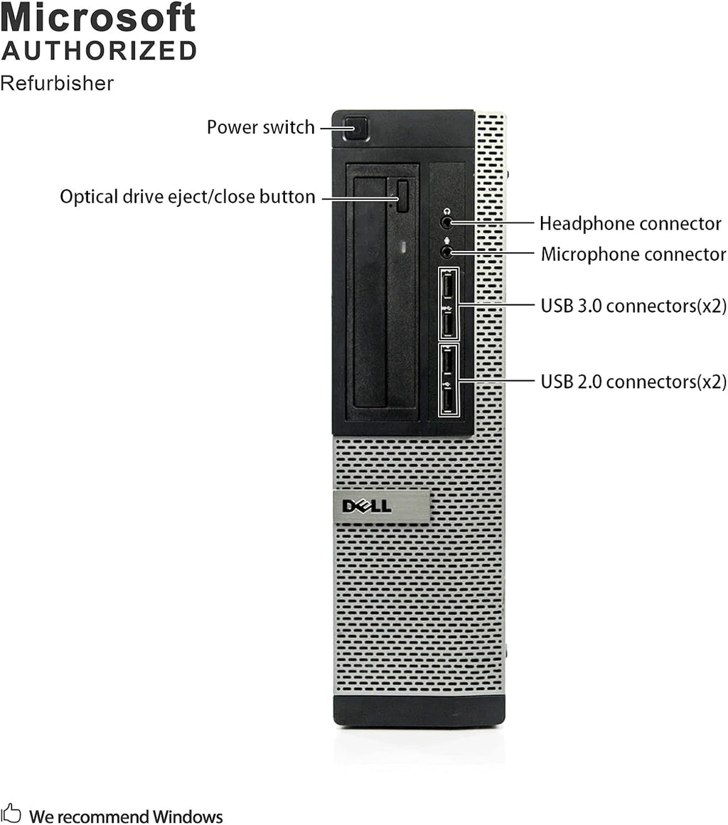 Dell Optiplex 9010 Business Desktop Computer, Intel Core i7, 16GB RAM, 1TB HDD, Windows 10 Pro (Renewed) L58567