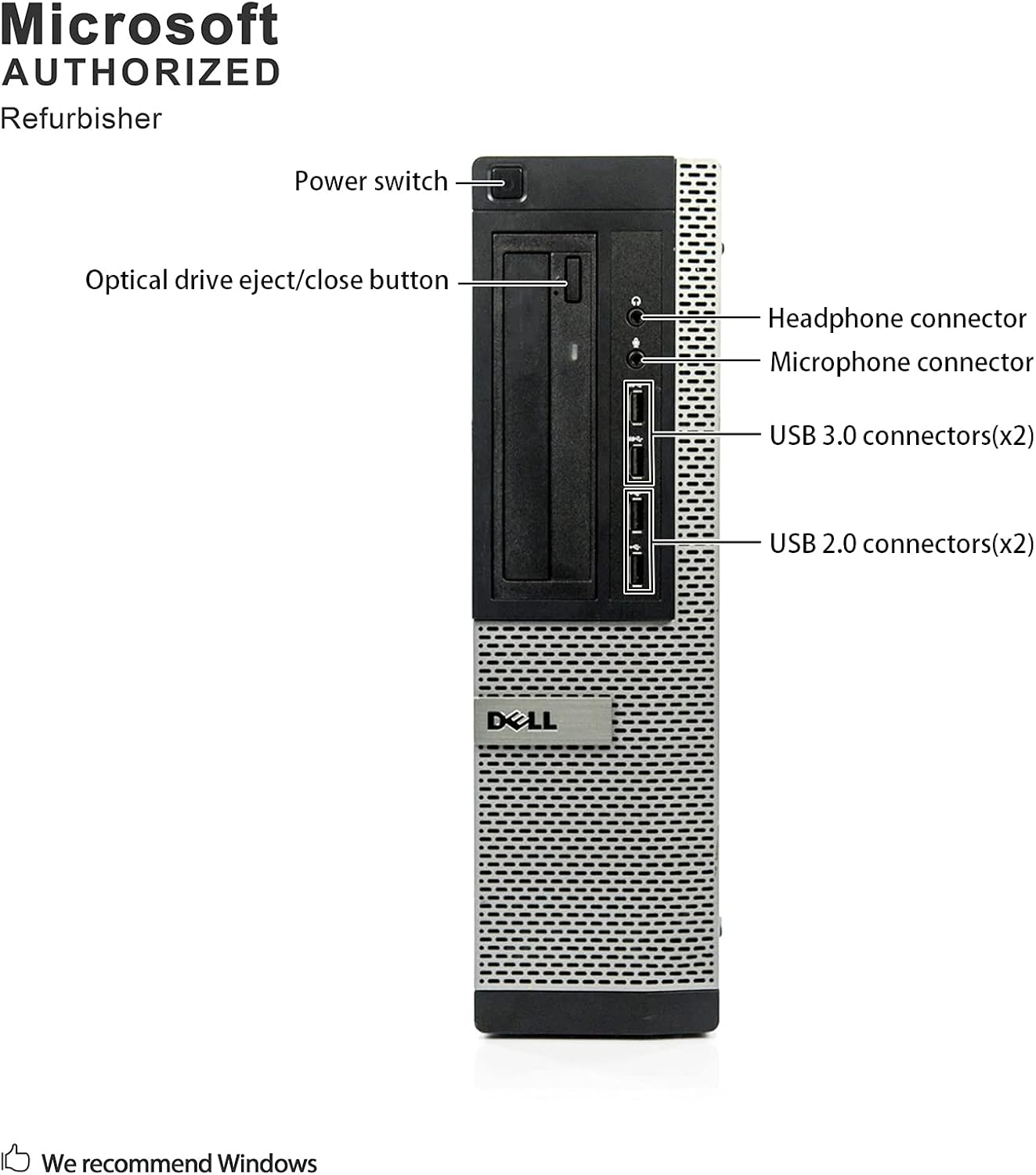 Dell Optiplex 9010 Business Desktop Computer, Intel Core i7, 16GB RAM, 1TB HDD, Windows 10 Pro (Renewed) L58567