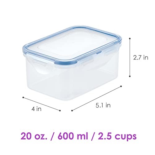 LOCK & LOCK Easy Essentials Food Storage Container Set, 4-Piece, Clear L75557