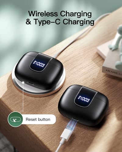 Wireless Earbuds Bluetooth 5.3 with Charging Case, 78Hrs Playtime, In-Ear Mic B86027
