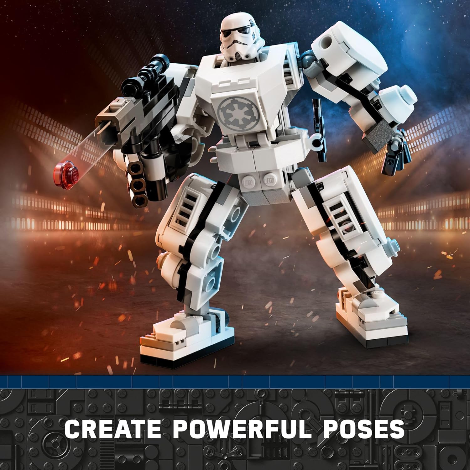 LEGO Star Wars Stormtrooper Mech 75370 Buildable Action Figure with Minifigure E283