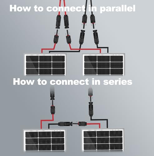 SOLPERK 100 Watt 12 Volt Monocrystalline Solar Panel 2PCS E62851