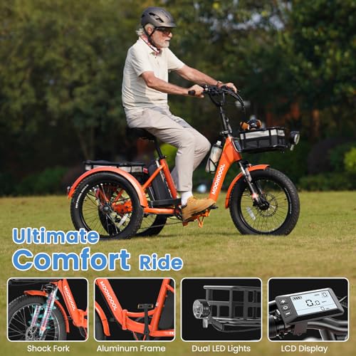Sunbeam Electric Trike Folding 20" 500W Adult Tricycle D268101