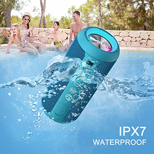 Ortizan Portable Bluetooth Speaker IPX7 Waterproof 24W Loud Sound, Black J77282