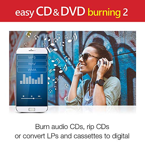 Corel Easy CD & DVD Burning 2 | Disc Burner & Video Capture [PC Disc] T3876