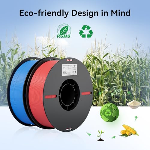 Creality 2kg Black & White PLA 1.75mm Filament Bundle for 3D Printing L6778