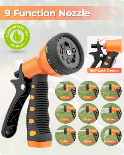 Ayleid Retractable Garden Hose Reel, 1/2 in x 100 ft, Wall Mounted, Grey Q139915
