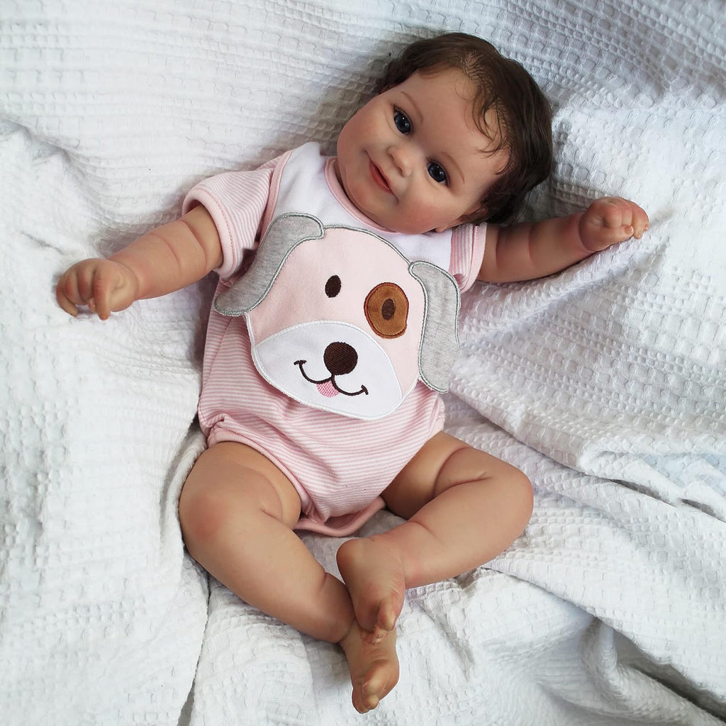 Reborn Baby Dolls Girl Maddie - 20 Inch Realistic Newborn Lifelike Real Baby Dolls That Look Real Soft Vinyl Doll Gift for Kids Age 3+
