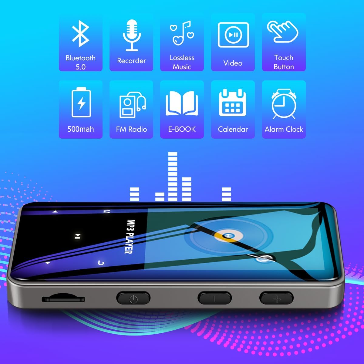 Aiworth 96GB Bluetooth MP3 Player with FM Radio D142801