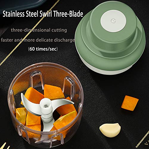 Electric Mini Food Chopper 250ML USB Charging Portable Garlic Chopper White C918713