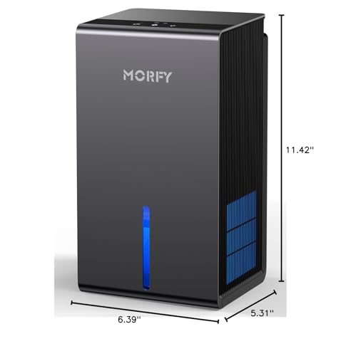 MORFY Dehumidifier, Small Quiet Dehumidifier for Bedroom Bathroom RV F595138