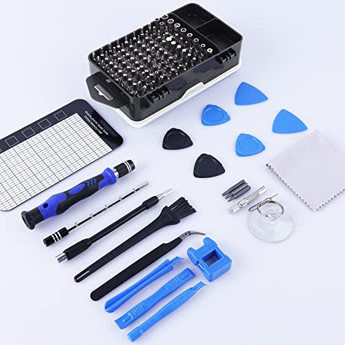 Precision Screwdriver Set 124-Piece Magnetic Computer Repair Kit A406448