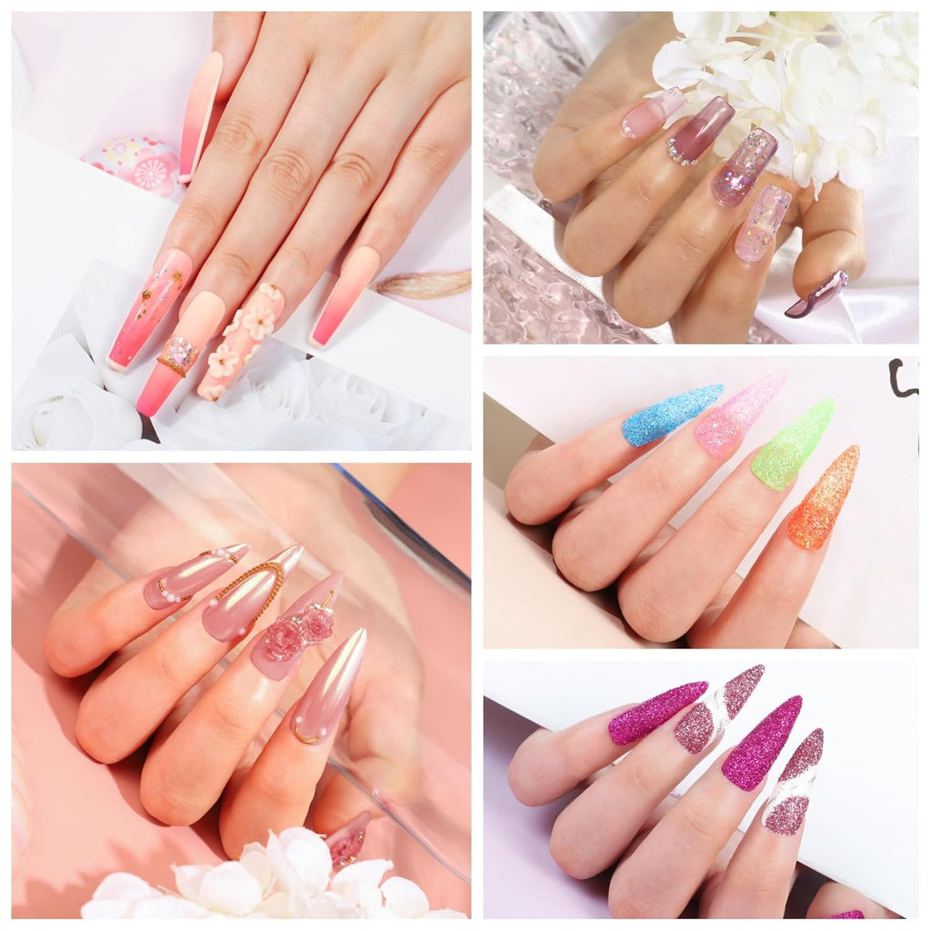Acrylic Nail Kit with Drill and UV Light for Beginners G62524