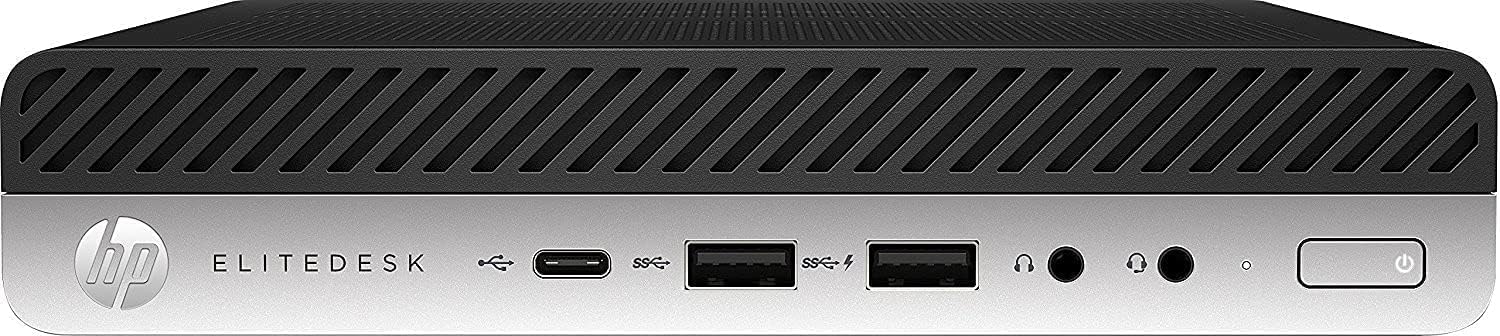 HP Elitedesk 800 G3 Mini Business Desktop (Intel Quad Core i5-6500T, 8GB DDR4 RAM, 256GB SSD) Type-C, DisplayPort DP, HDMI, DisplayPort, WiFi, Ethernet, Windows 10 Pro 64-bit (Renewed)