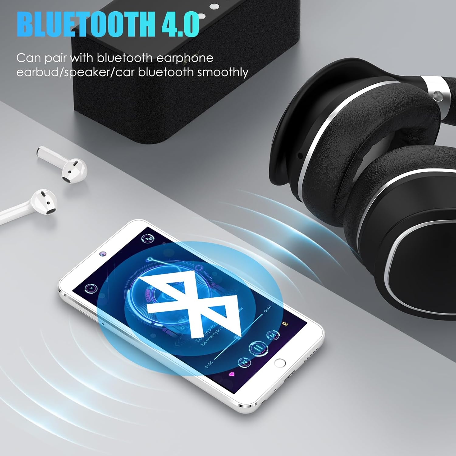160GB Bluetooth WiFi MP3 Player with 4.3" Touch Screen J424599