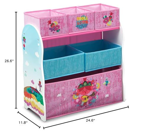 Delta Children 6 Bin Toy Storage Organizer, Disney Princess G9256