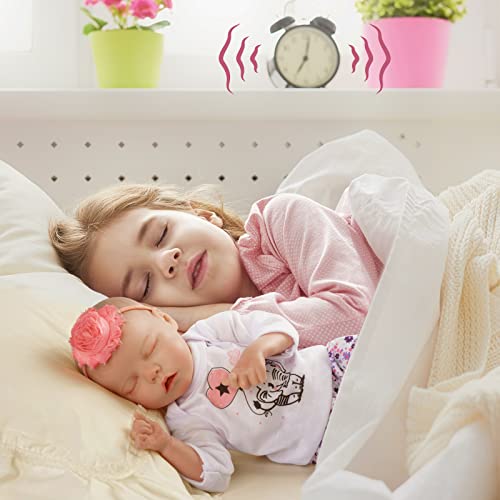 JIZHI Lifelike Reborn Baby Doll 17-Inch Soft Body Realistic Newborn with Feeding Kit Q5629