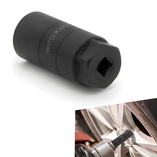 Miytsya 1 PC Car Oil Pressure Sensor Disassembly Drive Tool, Waterproof Durable Metal Vehicle Switch Repair Fixing Tool, Universal Automotive Anti-theft Key Sleeve Accessories (Black)