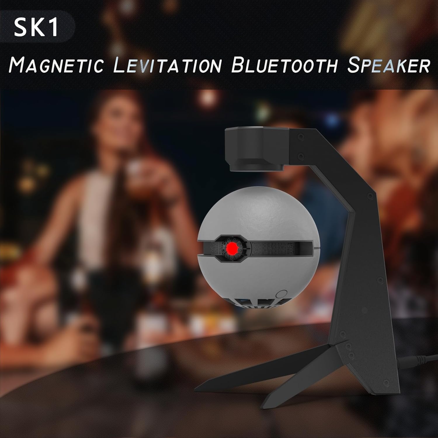 SK1 Magnetic Levitation Bluetooth Speaker with Aluminum Alloy Base Y477219