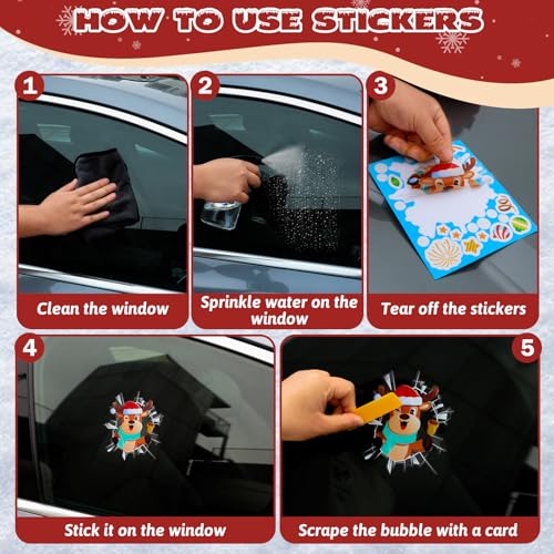 Rudolph Car Decoration Kit with LED Lights and Antlers for Christmas Z289806