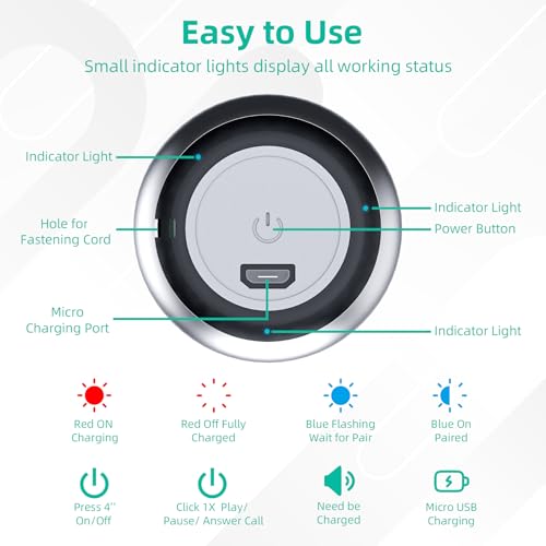 Portable Mini Bluetooth Speaker with Built-in Microphone, Black S746468