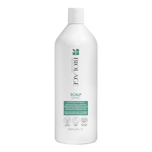 Biolage Scalp Sync Calming Shampoo | Calms & Hydrates Dry or Irritated Scalp | Paraben & Silicone Free | For Sensitivity Control | Vegan & Cruelty Free | Salon Shampoo