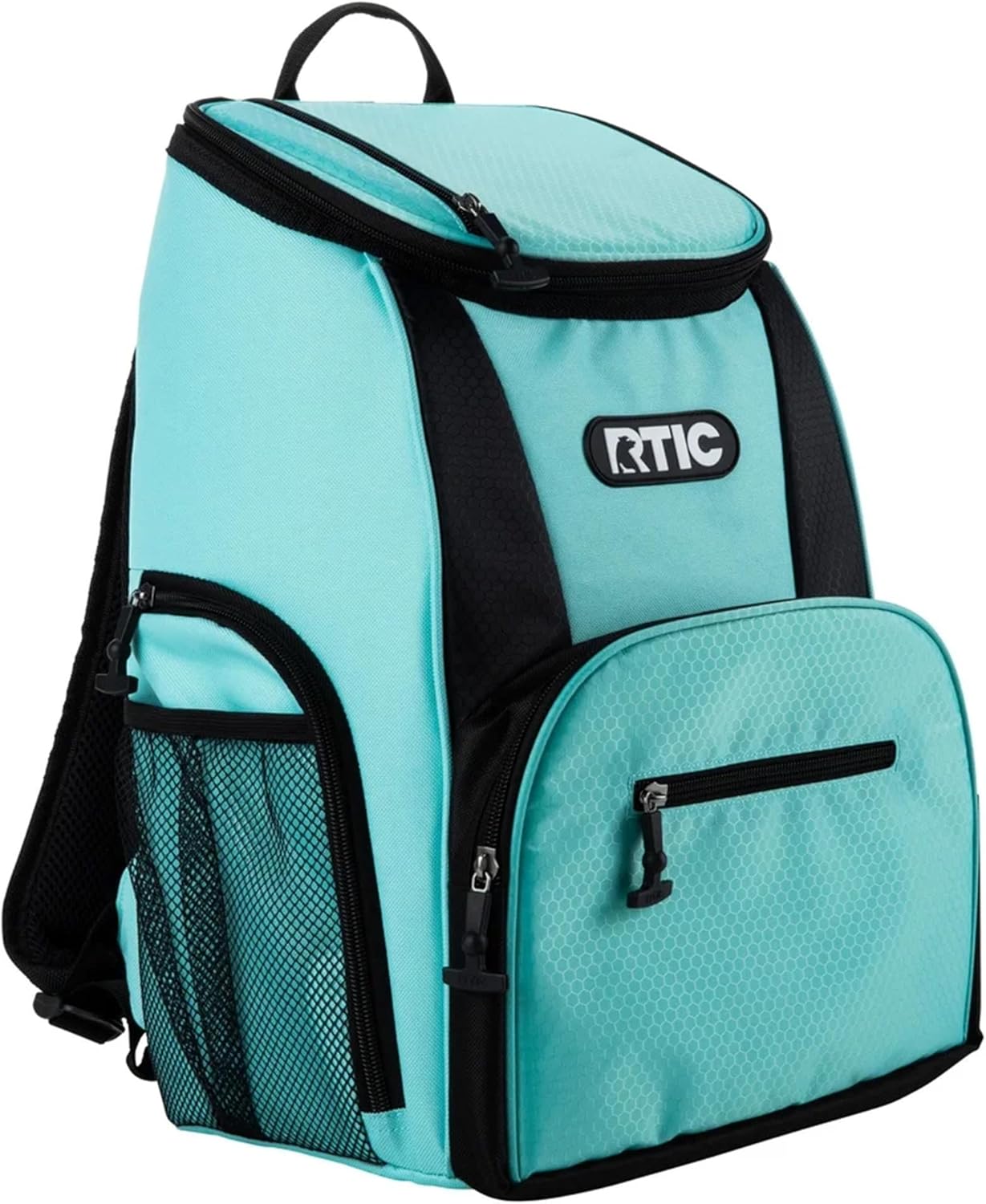 RTIC Lightweight Backpack Cooler, Aqua, 15 Can, Portable Insulated Bag, for Men & Women, Great for Day Trips, Picnics, Camping, Hiking, Beach, or Park
