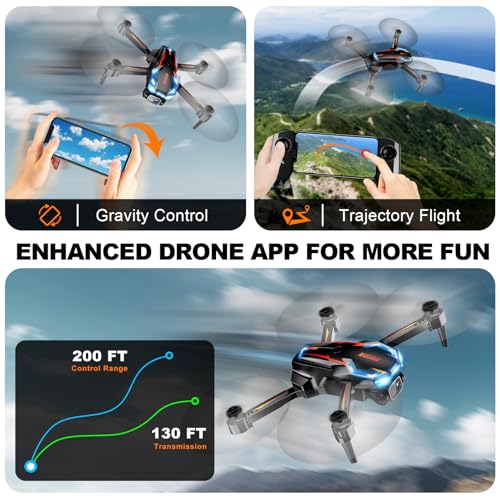 Drone with Camera for Adults, 2K HD FPV, 2 Batteries B9259