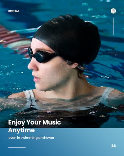 Swimming Headphones IP68 Waterproof Bone Conduction Bluetooth 5.3 with MP3 Player 32G F859761