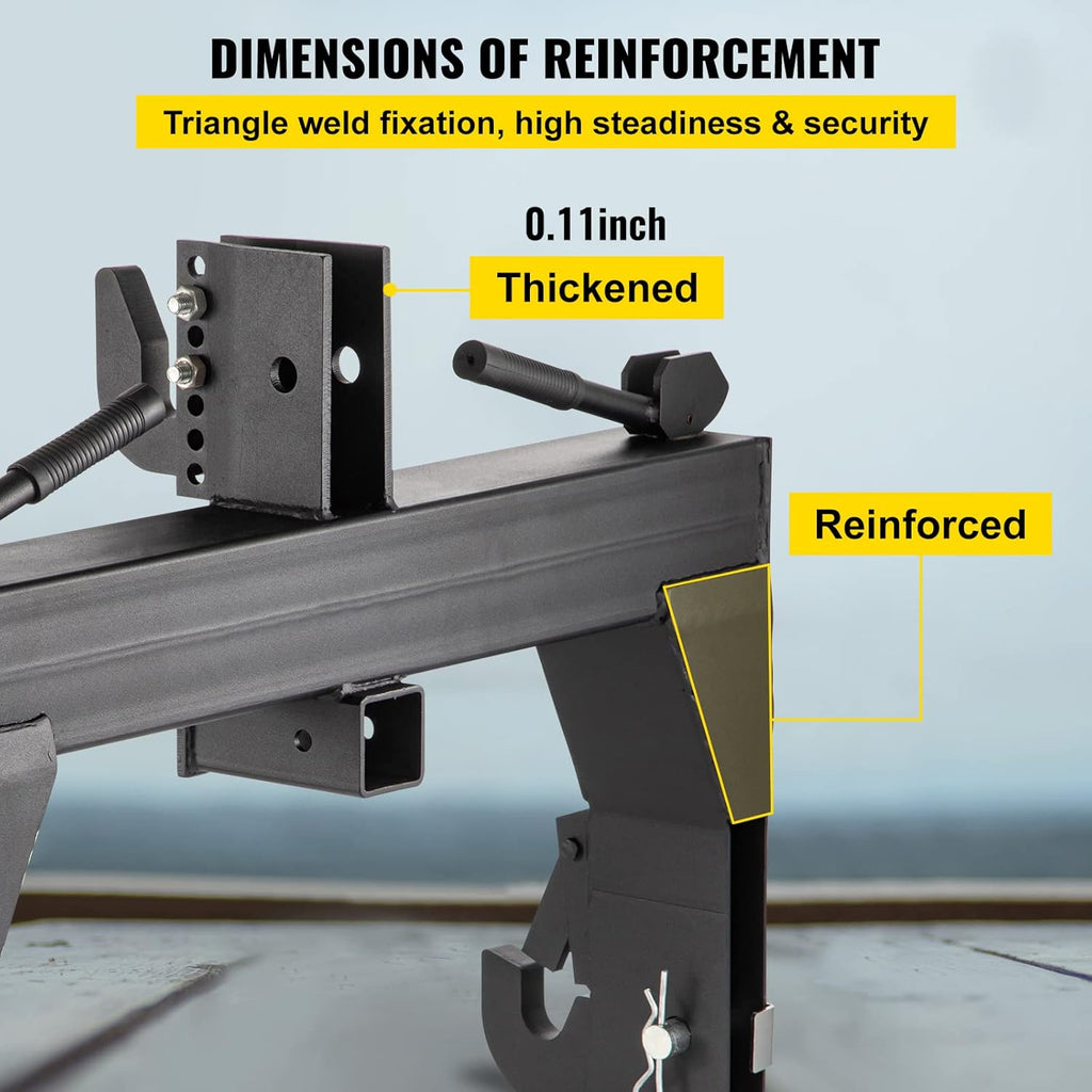 Vevor 3-Point Quick Hitch, Black N8484