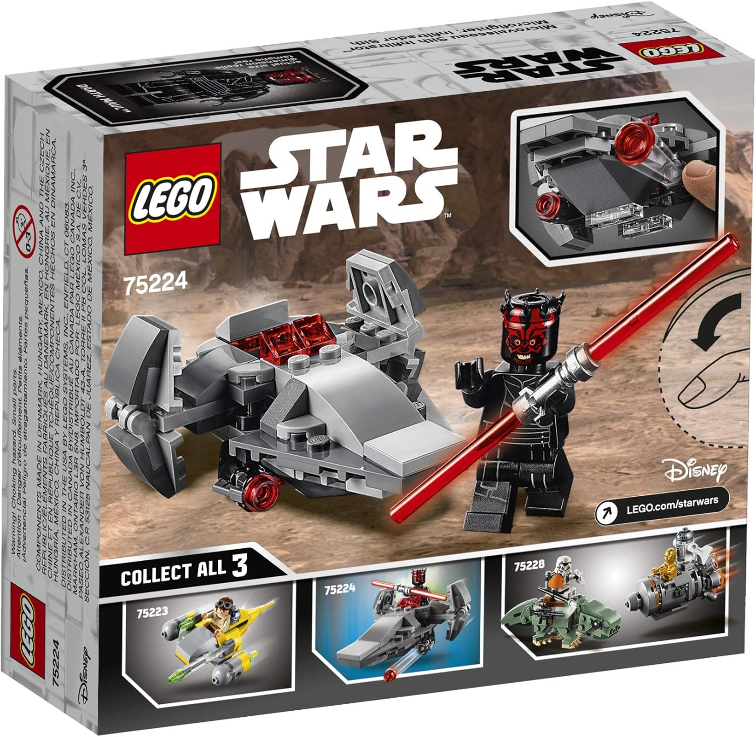 LEGO Star Wars Sith Infiltrator Microfighter 75224 Building Kit K427