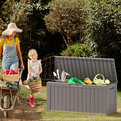 NUNU LAB 31 Gallon Outdoor Storage Box Waterproof Lockable Lid I8083