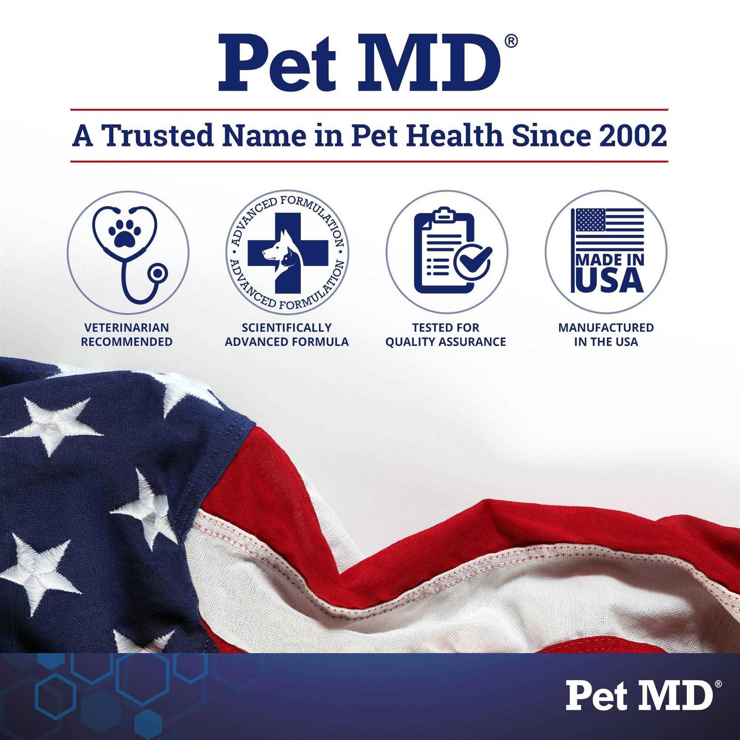 Pet MD Advanced Otic Ear Cleaner Wipes for Cats and Dogs K3771