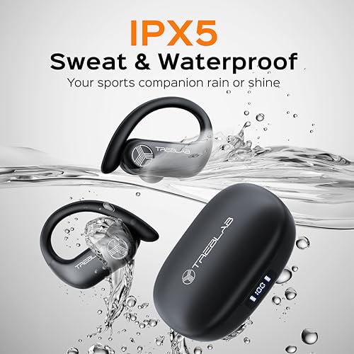 TREBLAB X3 Pro True Wireless Earbuds with Earhooks, Bluetooth 5.3 C6601