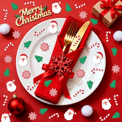 MARFOREVER Christmas Confetti Glitter Tree Table Decorations F780213